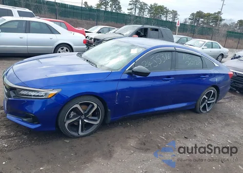 2022 Honda Accord Sport из США, поврежденный, VIN 1HGCV1F32NA031369